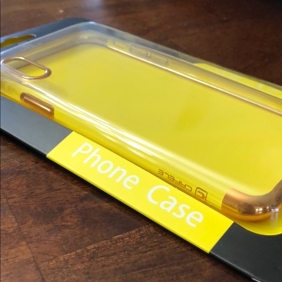iPhone X / Xs Clear Case (Gold) High Quality - Picture 3 of 3